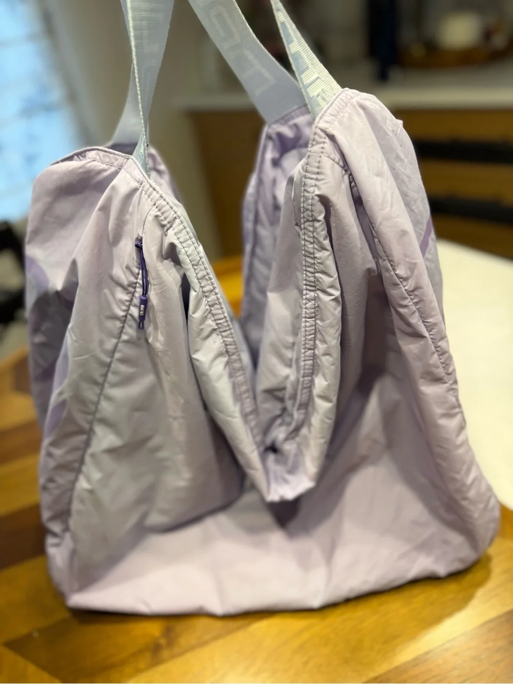 MPG Lavender Duffel Bag with Branded Webbing Strap